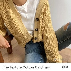 Everlane Texture Cotton Cardigan
